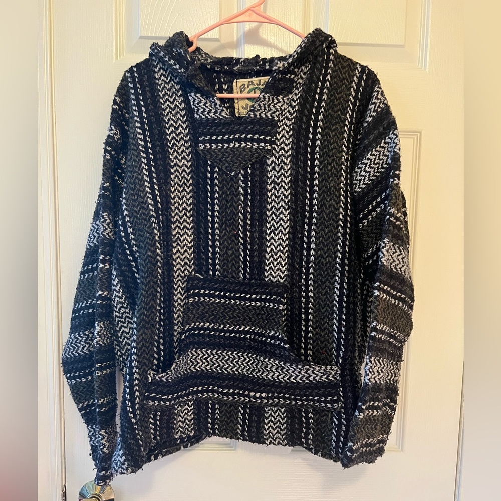 Bags hoodie.  Warm and cozy